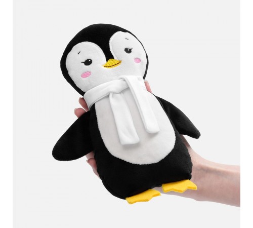 Мягкая игрушка Beastie Toys, пингвиненок с белым шарфом