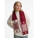 Шарф Wintertude M, красный с белым