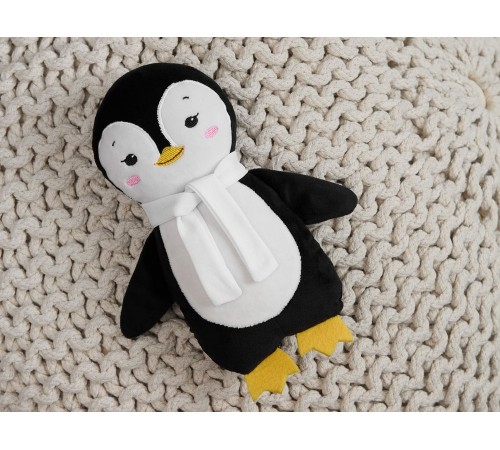 Мягкая игрушка Beastie Toys, пингвиненок с белым шарфом