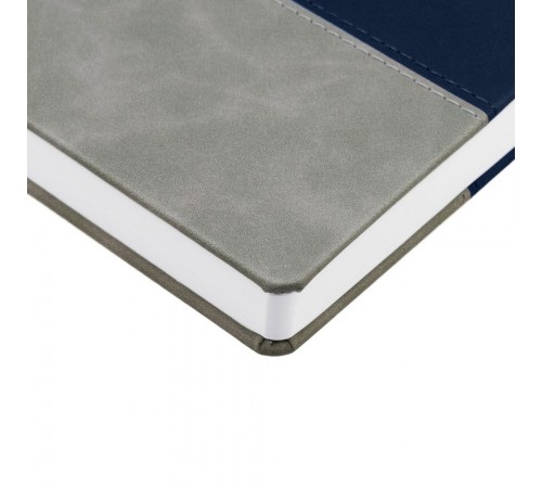 Ежедневник Horizon, недатированный, серый с синим