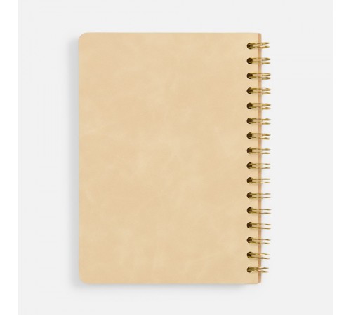 Ежедневник Spiral, недатированный, бежевый