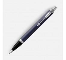 Ручка шариковая Parker IM Core Matte Blue CT, темно-синяя с черным