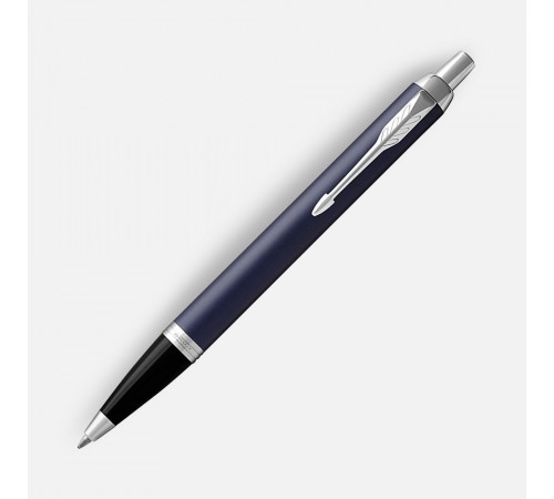 Ручка шариковая Parker IM Core Matte Blue CT, темно-синяя с черным