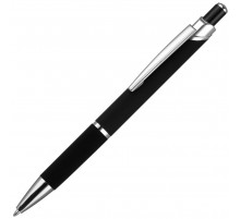 Ручка шариковая Chromos Soft Touch, черная