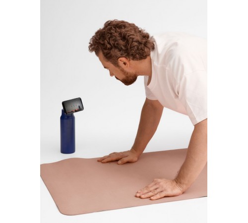 Термобутылка Magnus с магнитным держателем для телефона, синяя