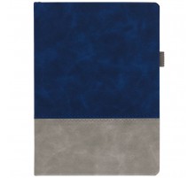 Ежедневник Horizon, недатированный, серый с синим