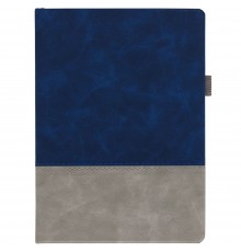 Ежедневник Horizon, недатированный, серый с синим