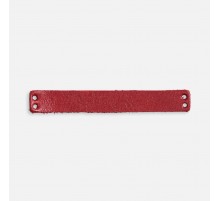 Лейбл кожаный Beta, XS, красный