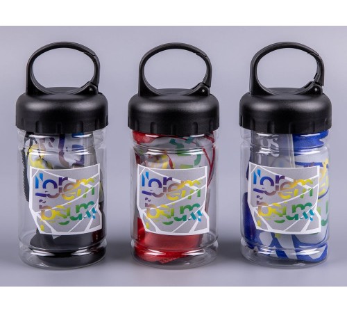 Охлаждающее полотенце Frio Mio в бутылке, красное