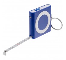 Брелок-фонарик с рулеткой Rule Tool, синий