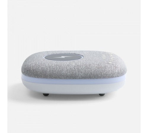 Bluetooth-колонка с беспроводной зарядкой и подсветкой Terrafonic, серая