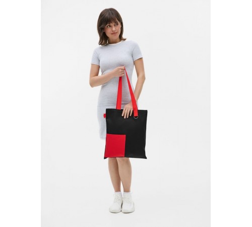 Шопер Onlook, черная с красным
