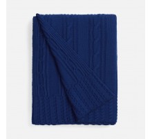 Плед Remitti, темно-синий (кобальт)