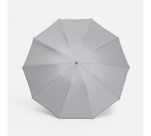 Зонт обратного сложения с ручкой-карабином Foldberry, серый