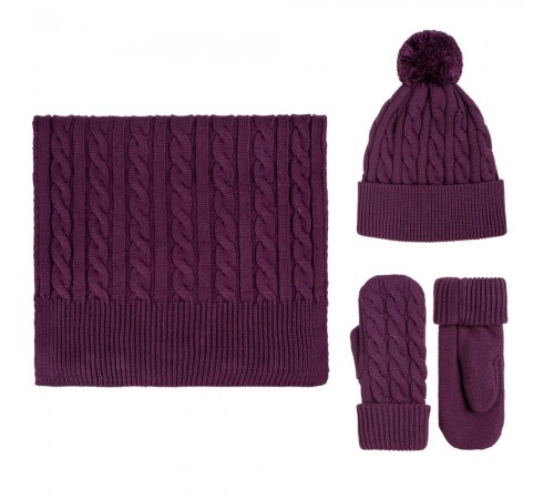 Варежки Heat Trick, баклажановые