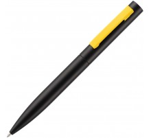 Ручка шариковая Inkolor, черная с желтым
