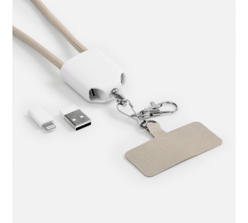 Кабель-ланьярд energyFlex Pro, серый