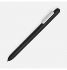 Ручка шариковая Swiper Soft Touch, черная с белым