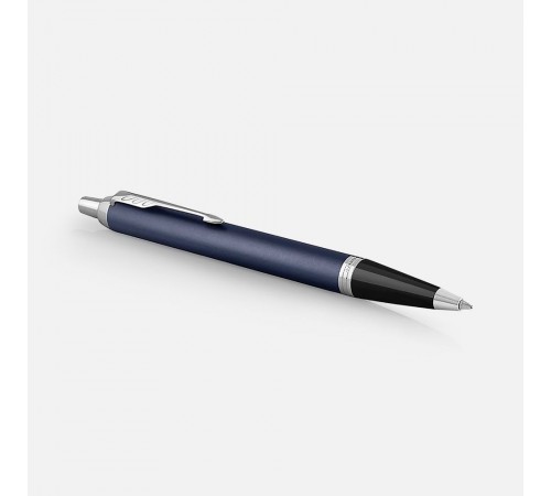 Ручка шариковая Parker IM Core Matte Blue CT, темно-синяя с черным