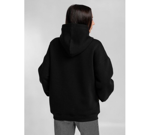 Худи Furry Oversize, черное