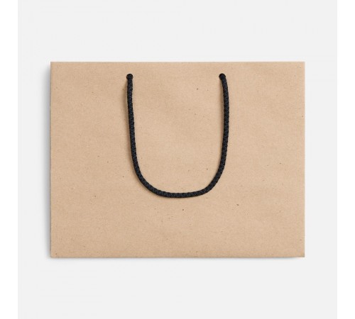 Пакет бумажный Stor, неокрашенный с черными ручками