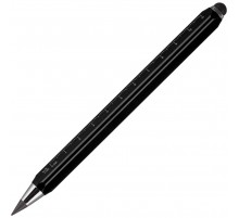 Вечный карандаш Quarta со стилусом и уровнем, черный