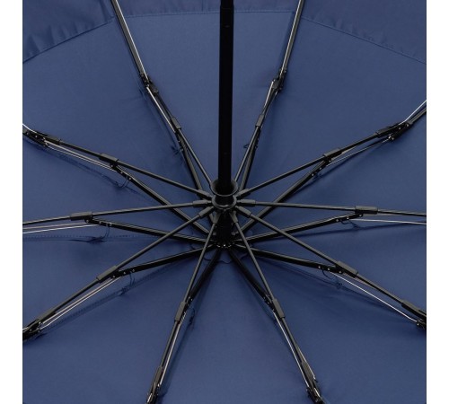 Зонт обратного сложения twoGether с двойным куполом, темно-синий