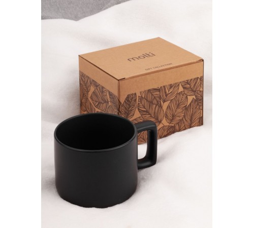 Чашка Jumbo в коробке матовая, черная