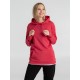 Толстовка с капюшоном унисекс Hoodie, красный меланж