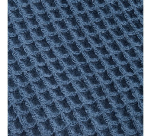 Плед вафельный Elenglect, темно-синий