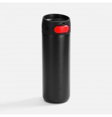 Термостакан X1 с цветной кнопкой, черный с красным