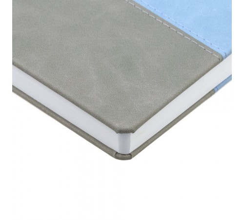 Ежедневник Horizon, недатированный, серый с голубым