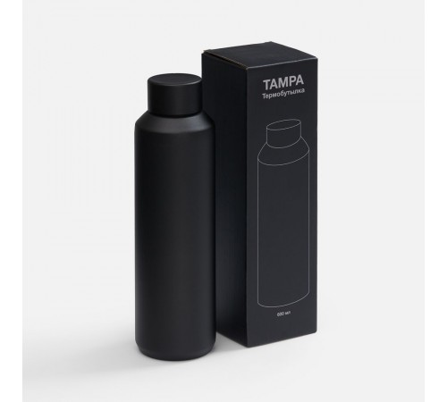 Термобутылка Tampa, ver.2, черная