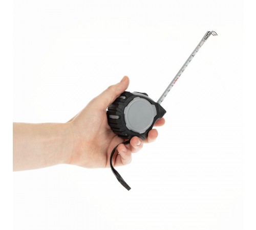 Рулетка Mittari с магнитным наконечником, 5 м, серая