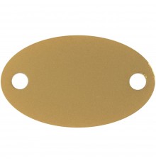 Шильдик металлический Alfa Oval, золотистый