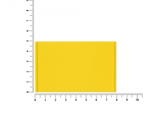 Лейбл из ПВХ Dzeta, XL, желтый