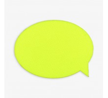 Наклейка тканевая Lunga Bubble, M, желтый неон