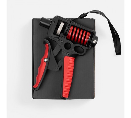 Эспандер кистевой пружинный Motive Power, черный с красным