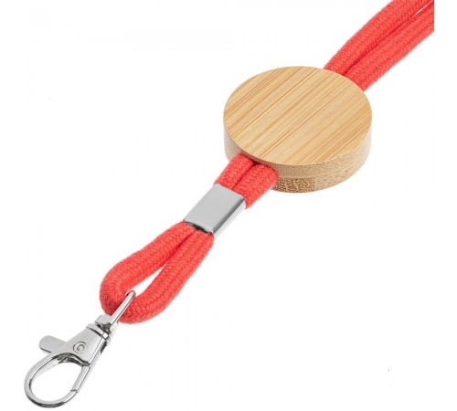 Шнурок для бейджа Tube Wood, красный Шнурок для бейджа Tube Wood, красный