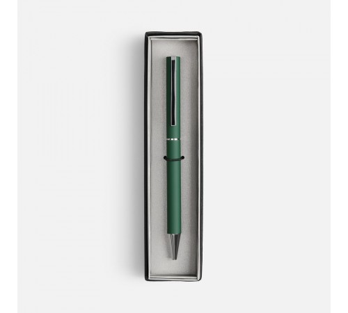 Ручка шариковая Blade Soft Touch в футляре, зеленая