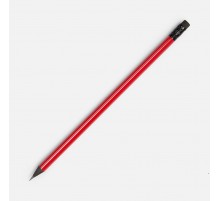 Карандаш простой Triangle Black с ластиком, красный
