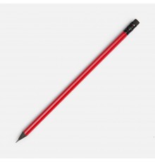 Карандаш простой Triangle Black с ластиком, красный