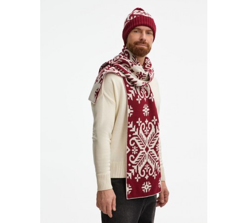 Шапка Wintertude, красная с белым