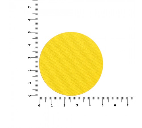 Наклейка тканевая Lunga Round, M, желтая