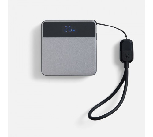 Внешний аккумулятор с беспроводной зарядкой Aura Power 5000 мАч, серый