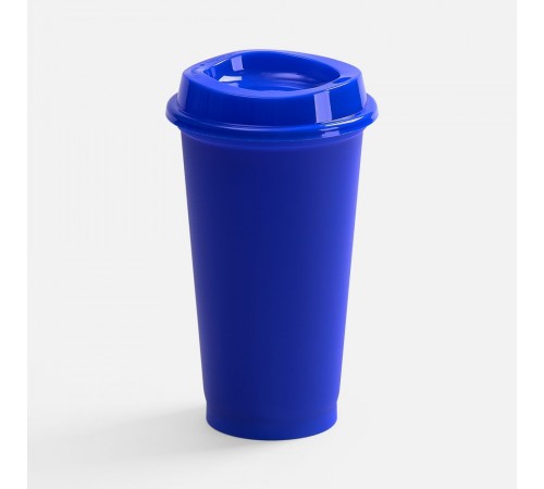 Стакан с крышкой Color Cap, ver.2, синий