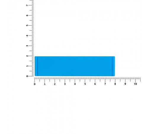 Лейбл из ПВХ Dzeta, S, голубой