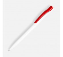 Ручка шариковая Pin, белая с красным