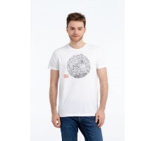 Футболка «Качели», белая