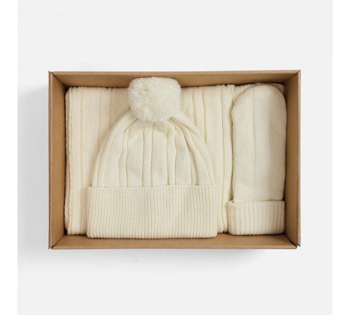 Набор Knit Beat, белый (молочный)